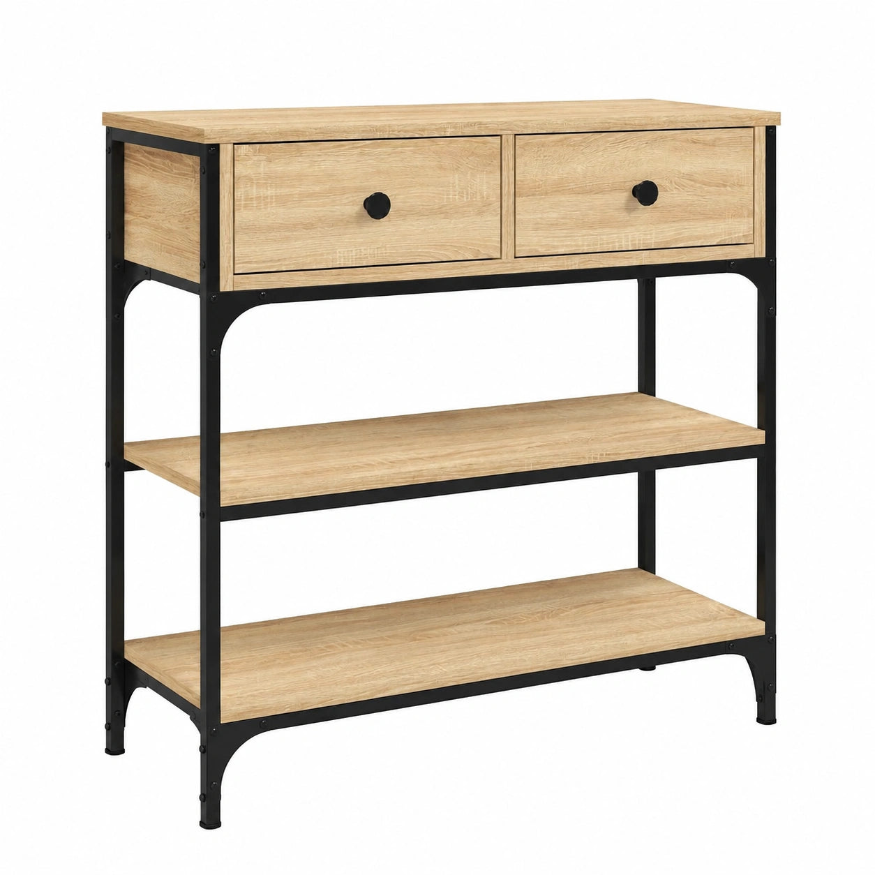 Table, avec rangement, en chêne, pour les espaces de vie