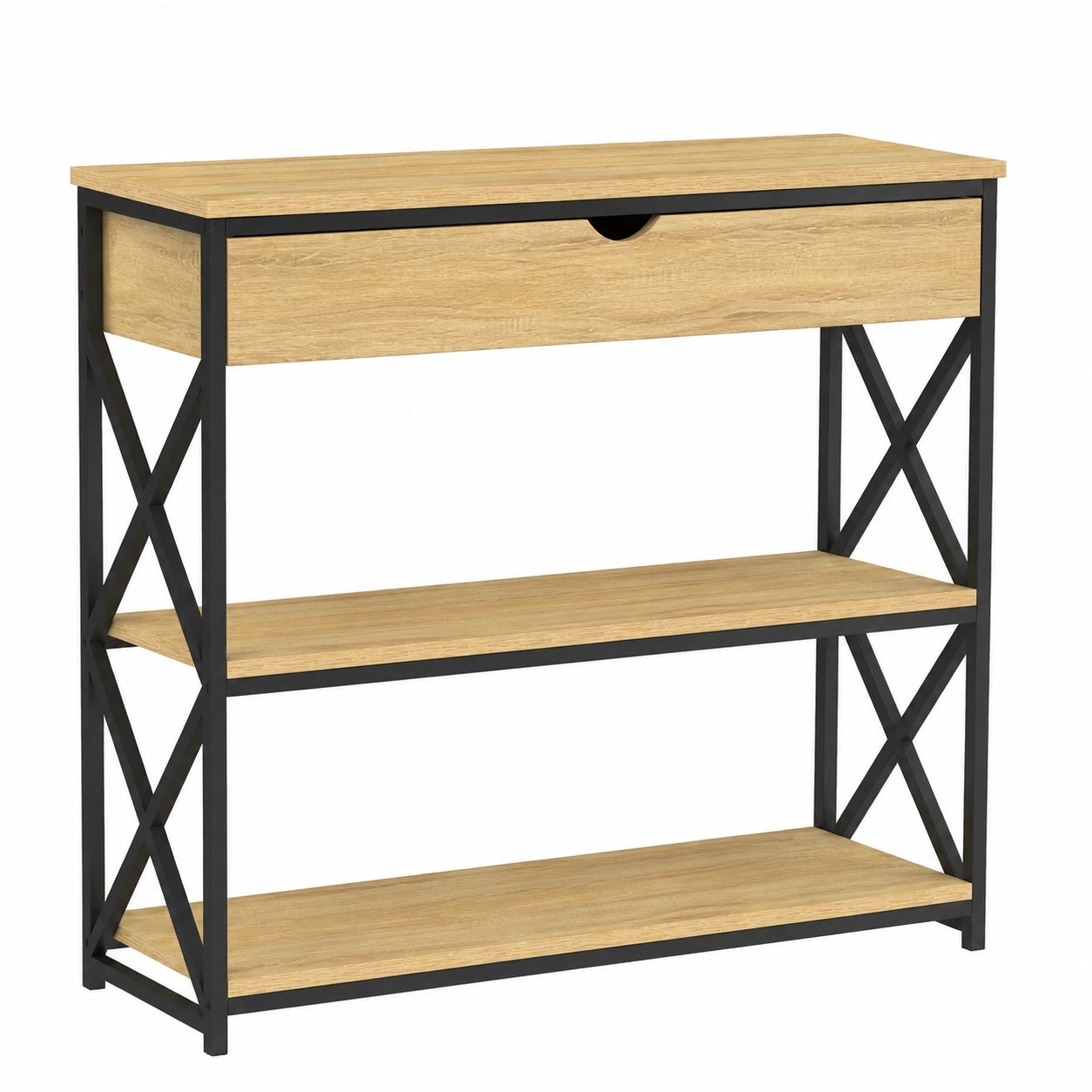 Table console, avec tiroirs, avec étagères, pour l’entrée ou le salon