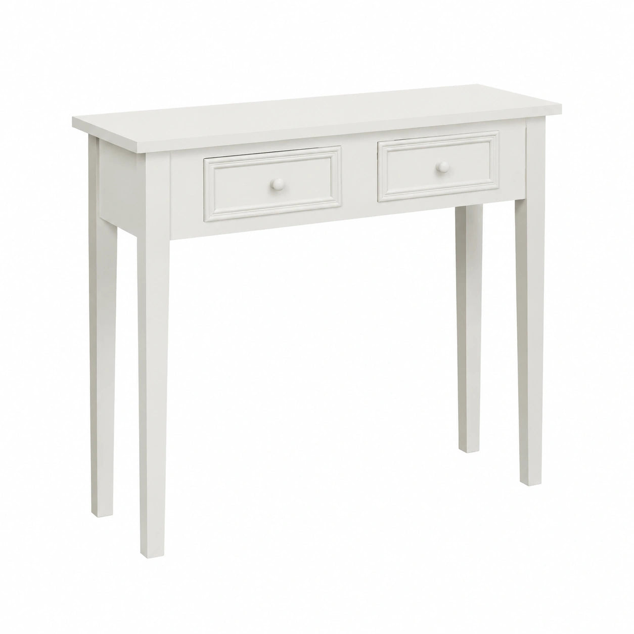Meuble d’appoint, avec tiroirs, coloris blanc, pour le salon ou la chambre