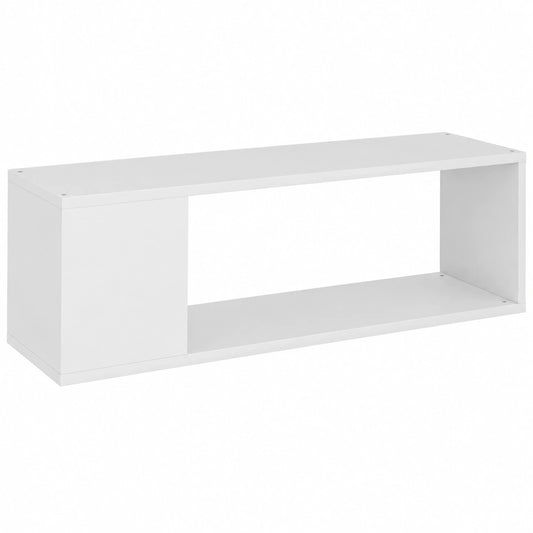 Meuble TV, avec tiroirs, avec étagères, avec portes, coloris blanc, pour le salon