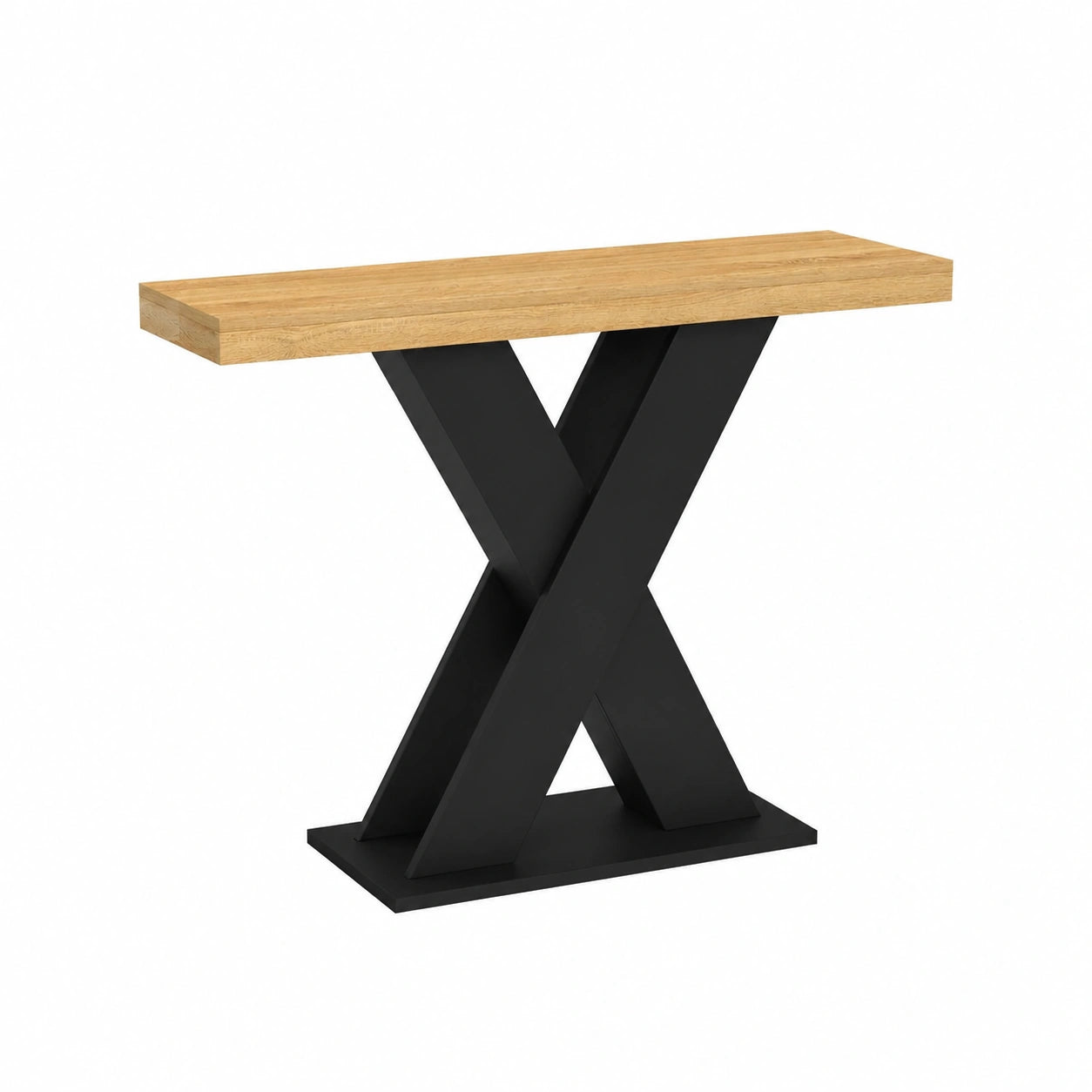 Table console, coloris noir, pour l’entrée ou le salon