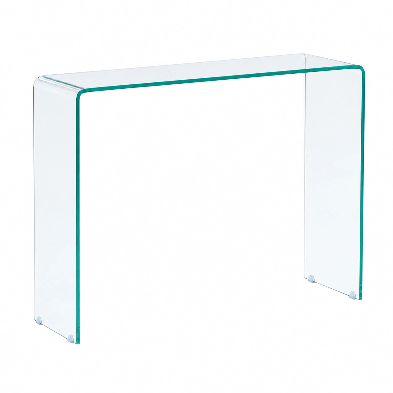 Coiffeuse, en verre, coloris transparent, pour la chambre
