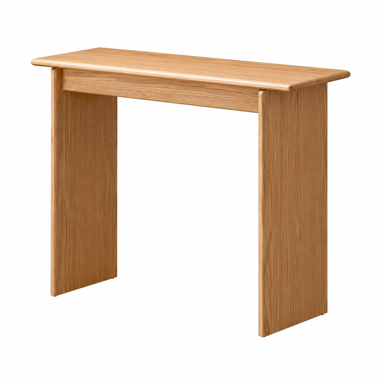 Table, en chêne, coloris naturel, 20 x 100 x 75 cm, pour les espaces de vie