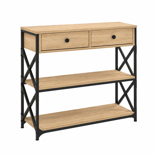 Table, avec rangement, en chêne, pour les espaces de vie