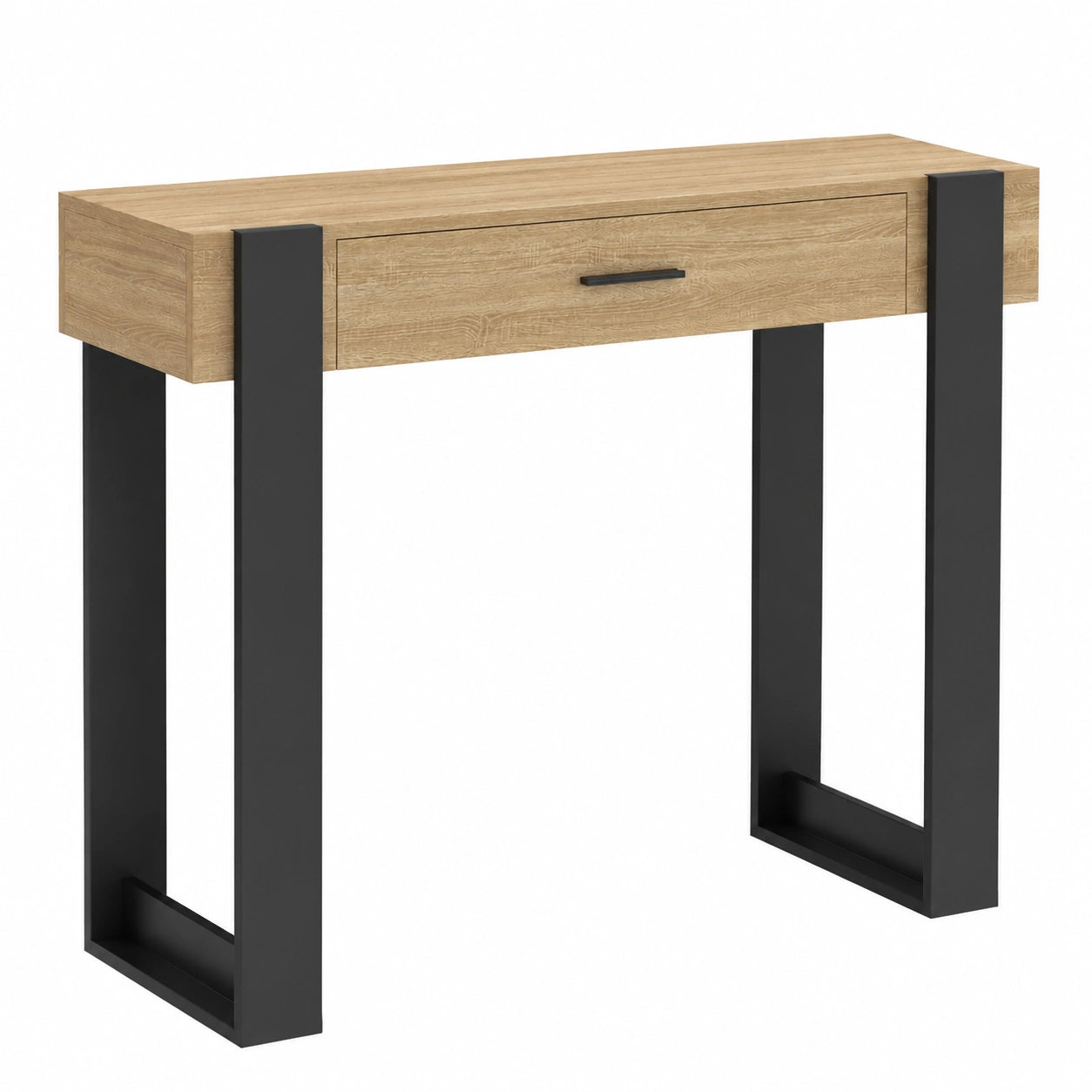Table console, avec tiroirs, coloris noir, pour l’entrée ou le salon