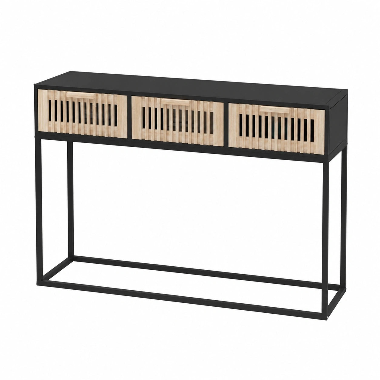 Table, coloris noir, 105 x 30 x 75 cm, pour les espaces de vie