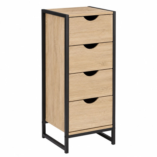 Meuble d’appoint, avec tiroirs, 30 x 30 x 80 cm, pour le salon ou la chambre