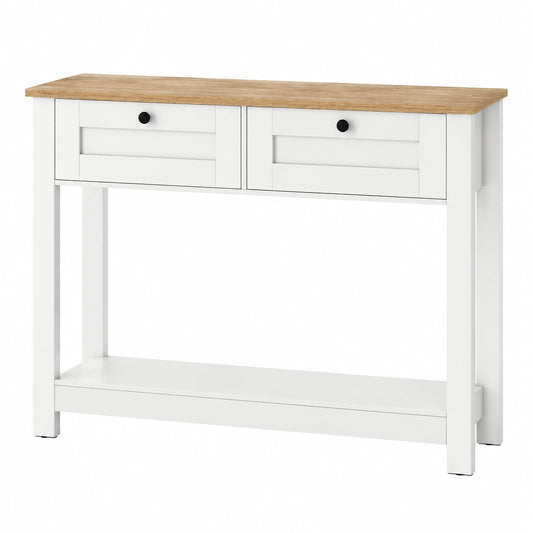 Table, à bascule, avec tiroirs, avec étagères, coloris blanc, 106 x 30 x 81,5 cm, pour les espaces de vie